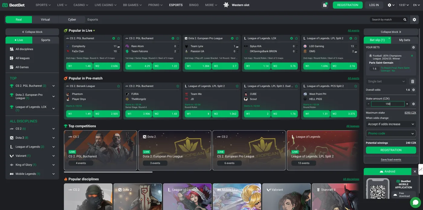 Tavoli live dealer BeatBet roulette blackjack baccarat in HD
